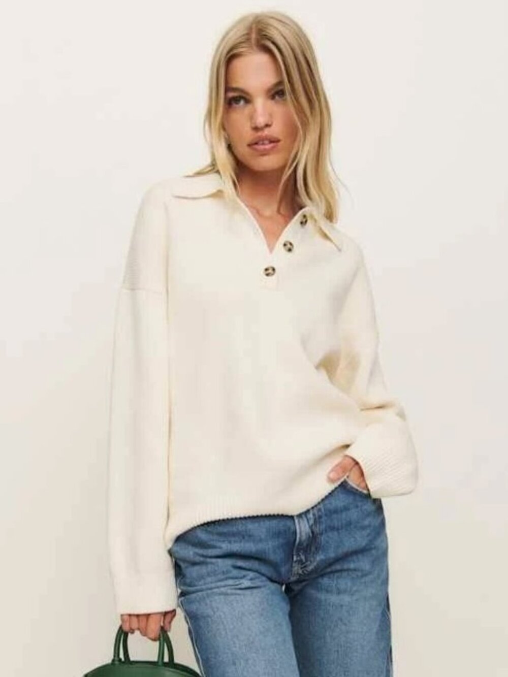 Reformation Brooklyn Cotton sweater